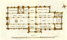 A plan of Holy Trinity Church in 1870 by T W Whitley
